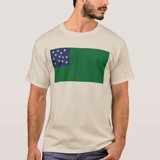 Vlag groene bergboys t-shirt (Voorkant)
