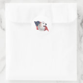 Vlag Grote Pyreneeën Ronde Sticker (Tas)