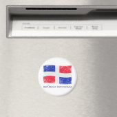 Vlag Grunge Dominicaanse Republiek Magneet (Insitu (Vaatwasser))