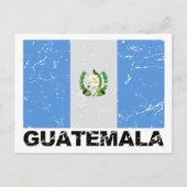  vlag Guatemala Briefkaart (Voorkant)