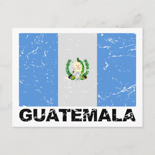  vlag Guatemala Briefkaart (Voorkant)