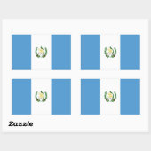 Vlag Guatemala/Guatemala Rechthoekige Sticker (Vel)