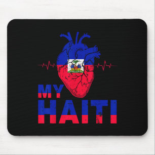 Vlag Haïtiaanse Dag Liefde Hart Haïti Erfgoed Muismat