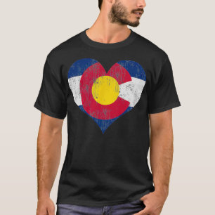 Vlag Hart  Fade Mannen Vrouwen Kinder T-shirt