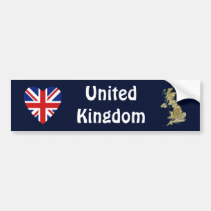Vlag hart & kaart Bumpersticker