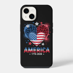 Vlag Hart Luipaard 1776 2026 4 juli iPhone 14 Hoesje