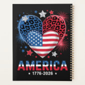 Vlag Hart Luipaard 1776 2026 4 juli Planner (Achterkant)
