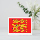 vlag Haute-Normandie Briefkaart (Staand voorkant)