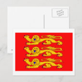 vlag Haute-Normandie Briefkaart (Voorkant / Achterkant)