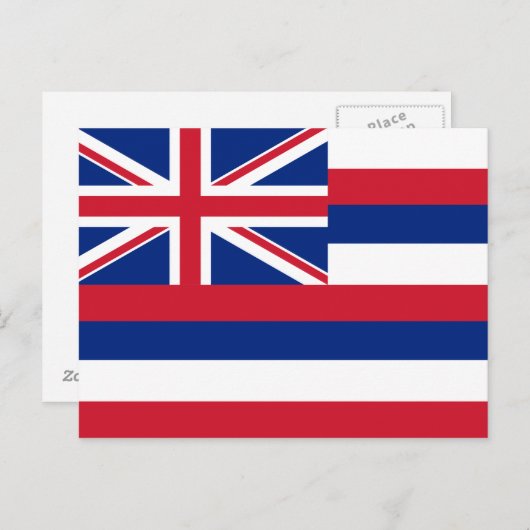 Vlag Hawaii Briefkaart (Voorkant / Achterkant)