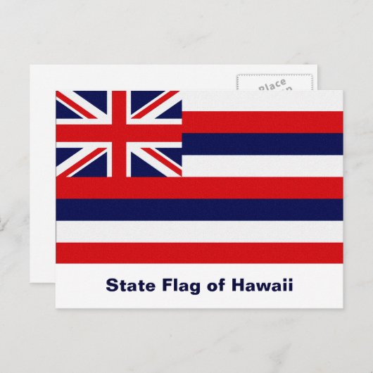 Vlag Hawaii Briefkaart (Voorkant / Achterkant)