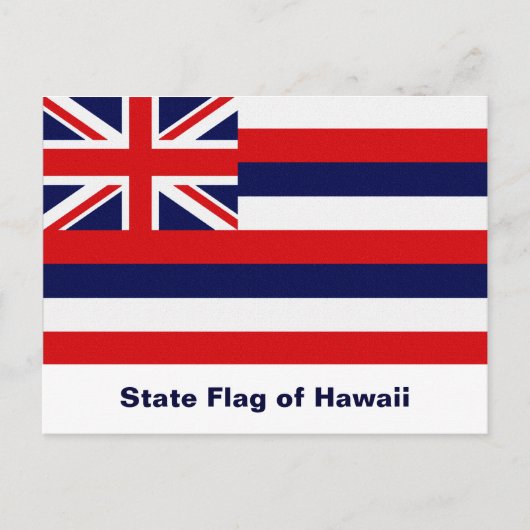 Vlag Hawaii Briefkaart (Voorkant)