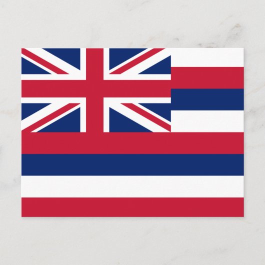 Vlag Hawaii Briefkaart (Voorkant)