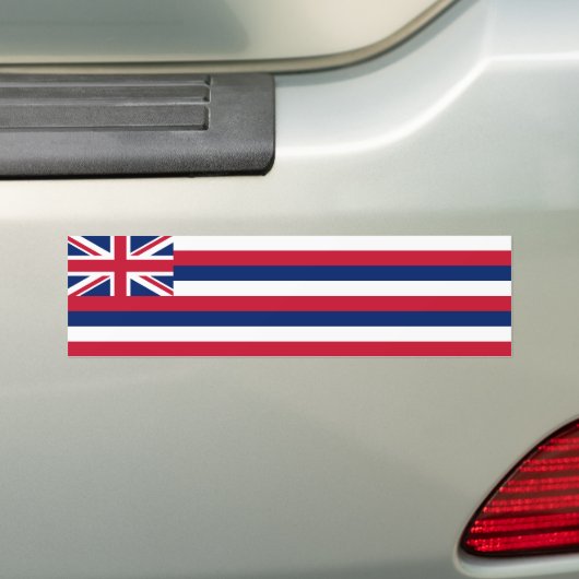 Vlag Hawaii Bumpersticker (Op auto)
