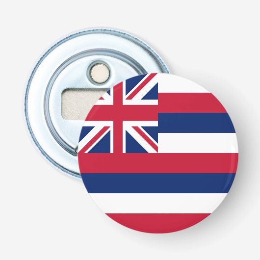 Vlag Hawaii Button Flesopener (Voorkant)