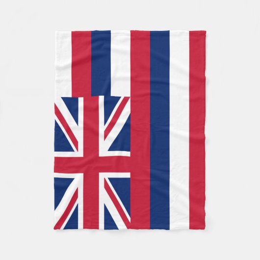 Vlag Hawaii Fleece Deken (Voorkant)