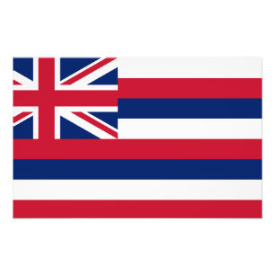 Vlag Hawaii Foto Afdruk