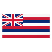 Vlag Hawaii Foto Afdruk (Voorkant)