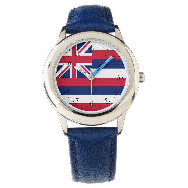 Vlag Hawaii Horloge (Voorkant)