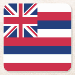Vlag Hawaii Kartonnen Onderzetters