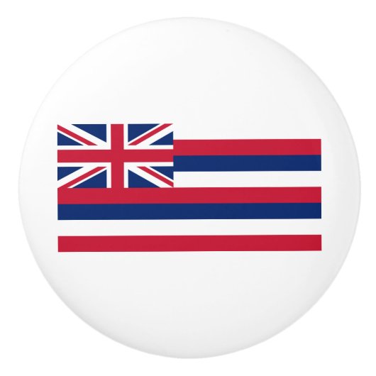 Vlag Hawaii Keramische Knop (Voorkant)