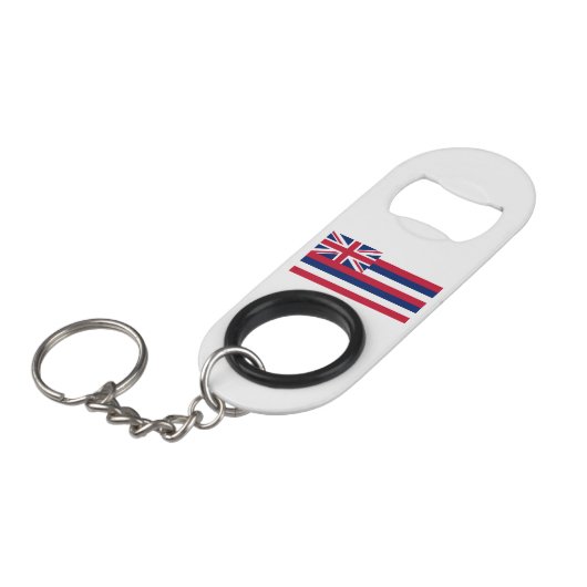 Vlag Hawaii Mini Flessenopener (Voorkant Gekanteld)