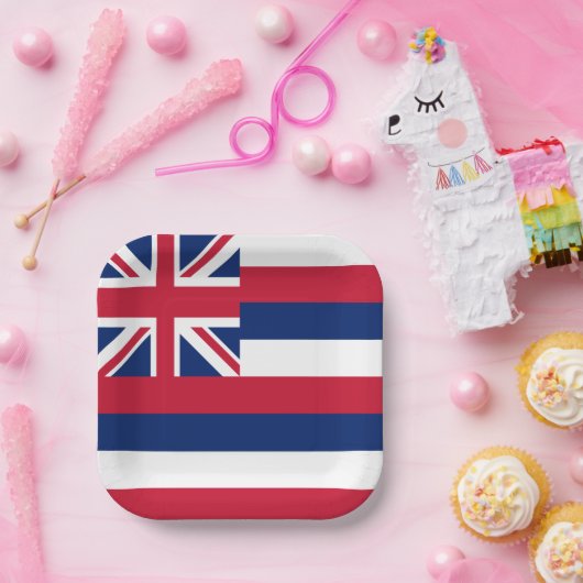 Vlag Hawaii Papieren Bordje (Feest)