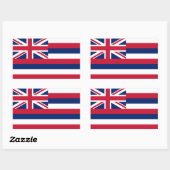 Vlag Hawaii Rechthoekige Sticker (Vel)