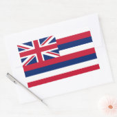 Vlag Hawaii Rechthoekige Sticker (Envelop)