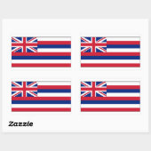 Vlag Hawaii Rechthoekige Sticker (Vel)