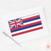 Vlag Hawaii Rechthoekige Sticker (Envelop)