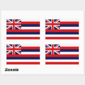 Vlag Hawaii Rechthoekige Sticker (Vel)