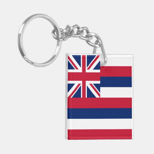 Vlag Hawaii Sleutelhanger (Voorkant Links)
