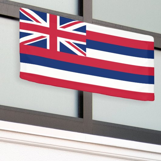 Vlag Hawaii Spandoek (Buitenkant Gebouw)