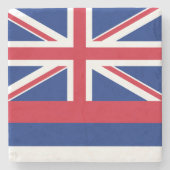 Vlag Hawaii Stenen Onderzetter (Voorkant)