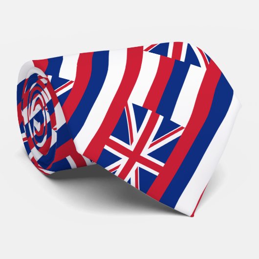 Vlag Hawaii Stropdas (Opgerold)