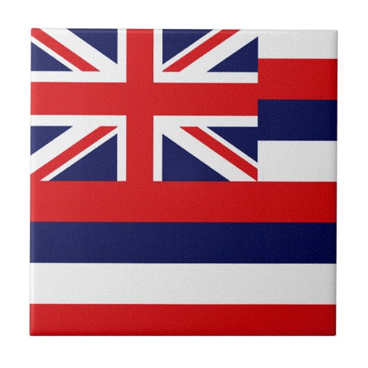 Vlag Hawaii Tegeltje (Voorkant)