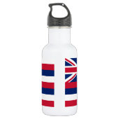 Vlag Hawaii Waterfles (Achterkant)
