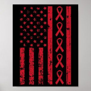 Vlag HIV Aids Hersenaneurysma Stroke Awareness Gif Poster