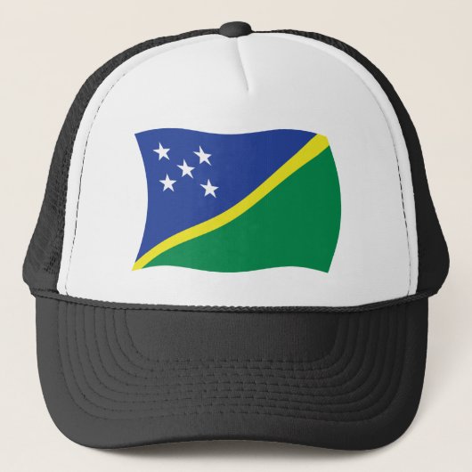 Vlag Hoed Salomonseilanden Trucker Pet (Voorkant)