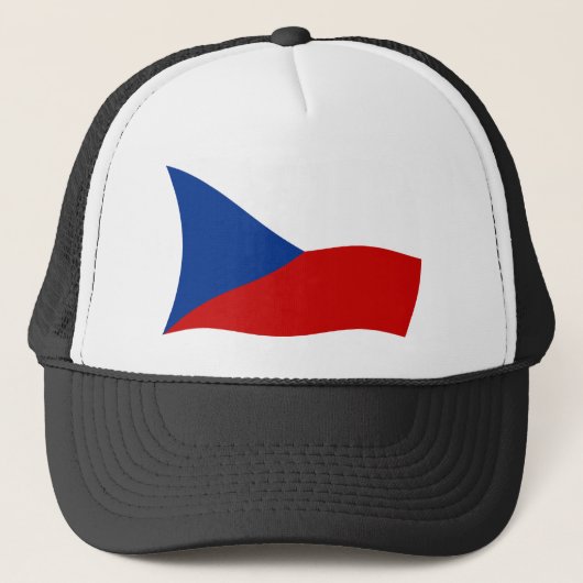 Vlag Hoed Tsjechische Republiek Trucker Pet (Voorkant)