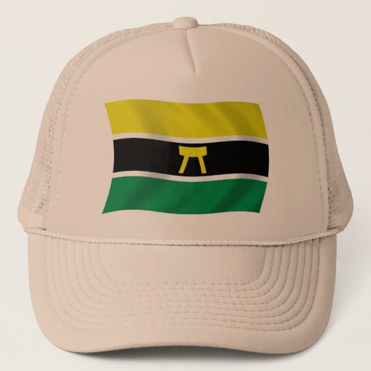 Vlag Hoed van het Ashanti-volk Trucker Pet (Voorkant)