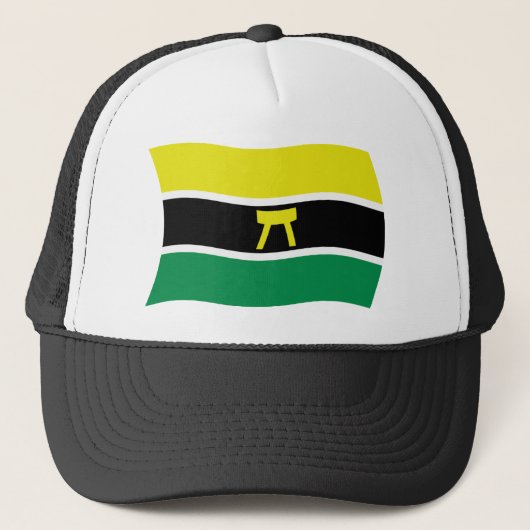 Vlag Hoed van het Ashanti-volk Trucker Pet (Voorkant)