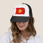 Vlag Hoed van Kirgizië Trucker Pet (In situ)
