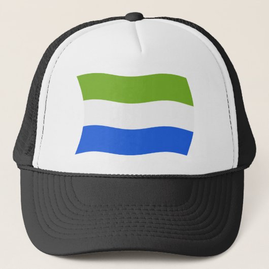 Vlag Hoed van Sierra Leone Trucker Pet (Voorkant)