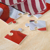 VLAG HOGE HAK SCHOENEN LEGPUZZEL (Zijkant)