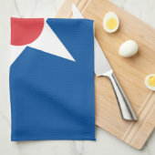 vlag Hokkaido prefectuur japan symposib Asahikawa Theedoek (Quarter Fold)