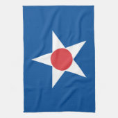 vlag Hokkaido prefectuur japan symposib Asahikawa Theedoek (Verticaal)