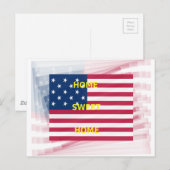 Vlag "Home Sweet Home" Kunstdruk Briefkaart (Voorkant / Achterkant)