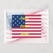 Vlag "Home Sweet Home" Kunstdruk Briefkaart (Voorkant)